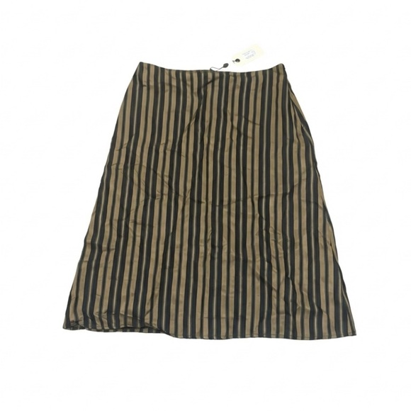 rag & bone Dresses & Skirts - rag & bone $375 NWT Mandy Striped Midi Skirt in Gold Multi Med Viscose & Silk